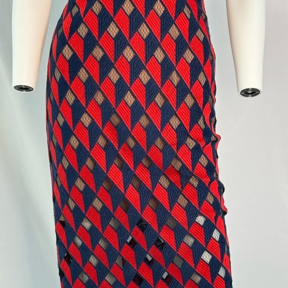 BCBG MaxAzria  Rosalina Woven V-Neck Peplum Dress Size 0 NWT - Picture 9 of 16
